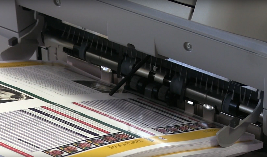 One of Higgs Printing's printers