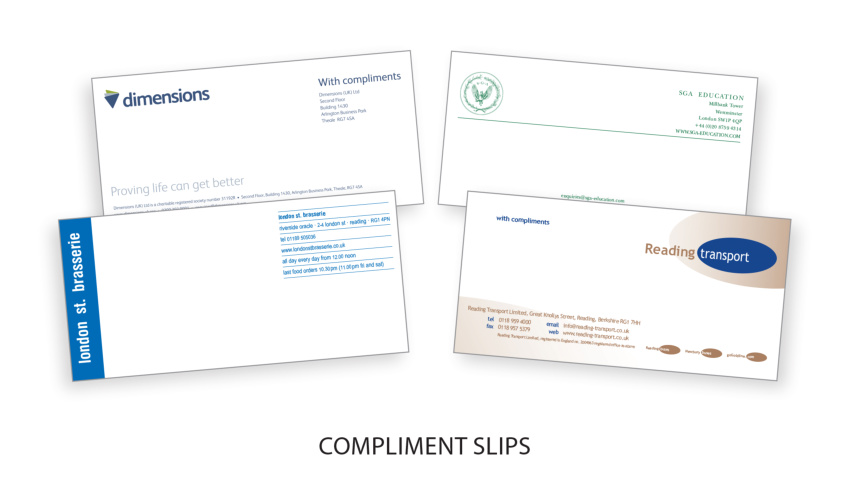 Compliment Slips